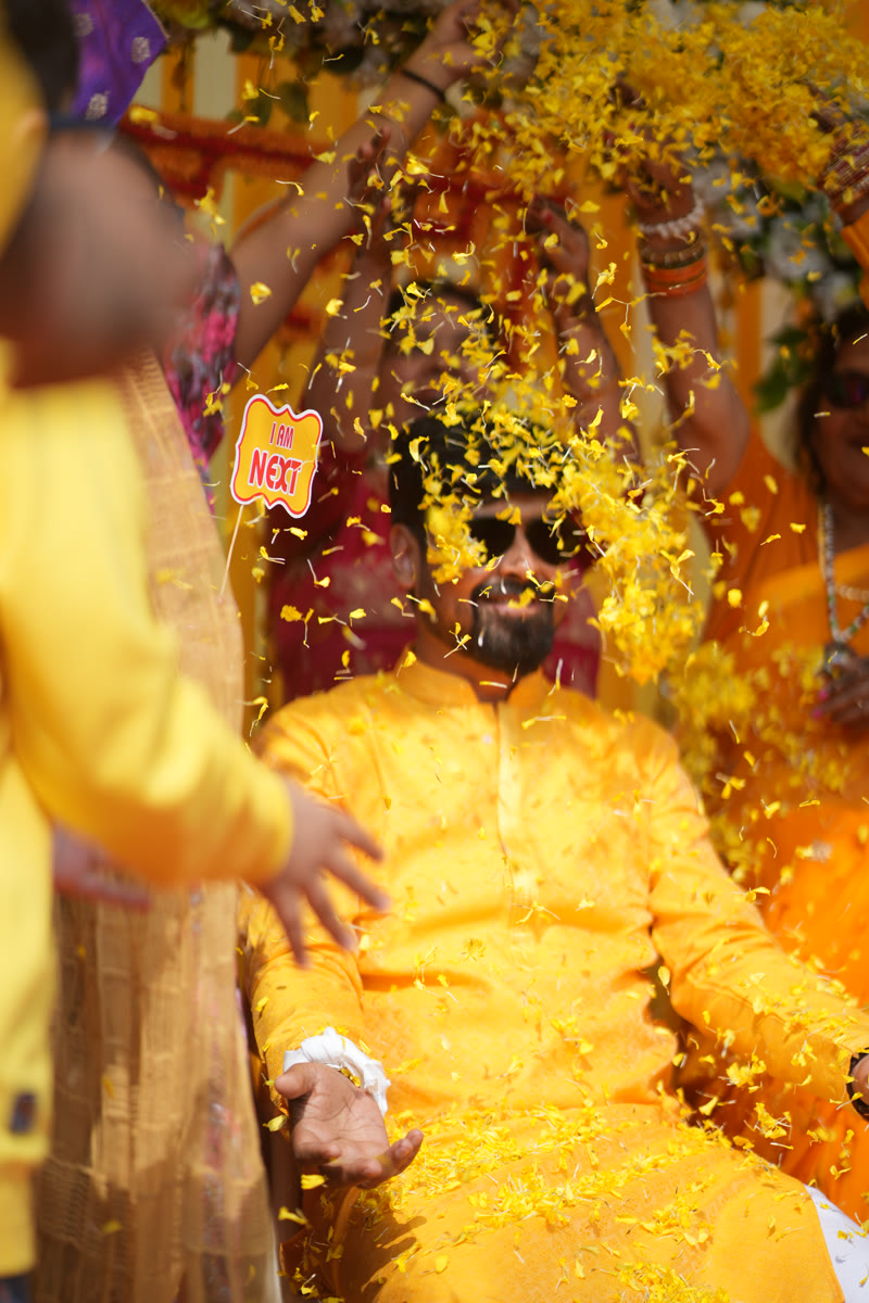 Haldi colours and joy