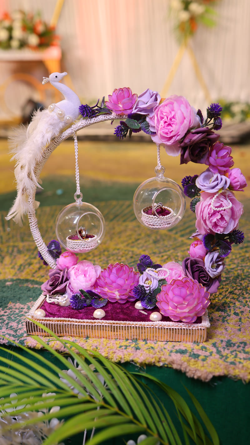 Ring ceremony floral decor